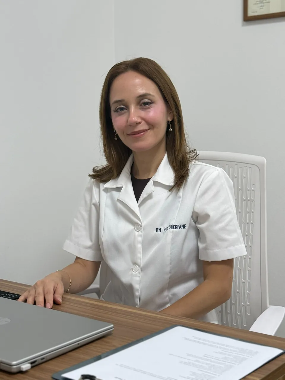 Portrait of Rita Cherfane, registered nurse and aesthetic nurse